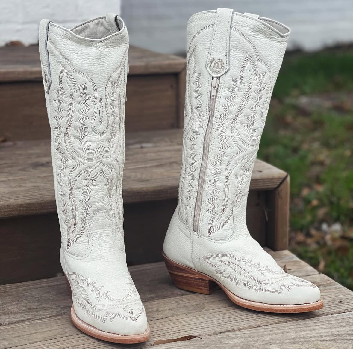 White cowhide