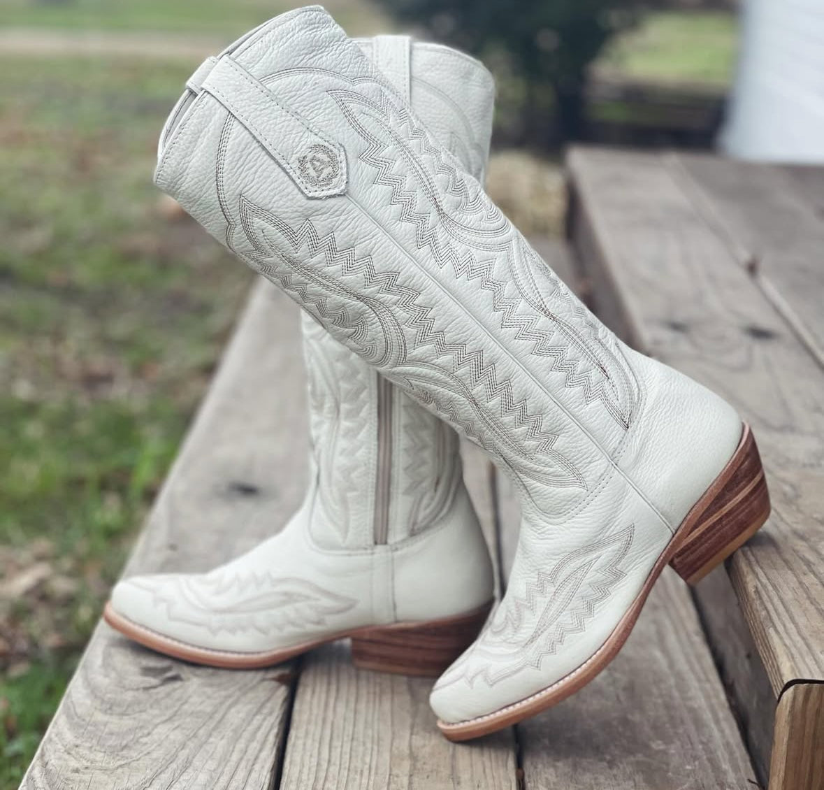 White cowhide